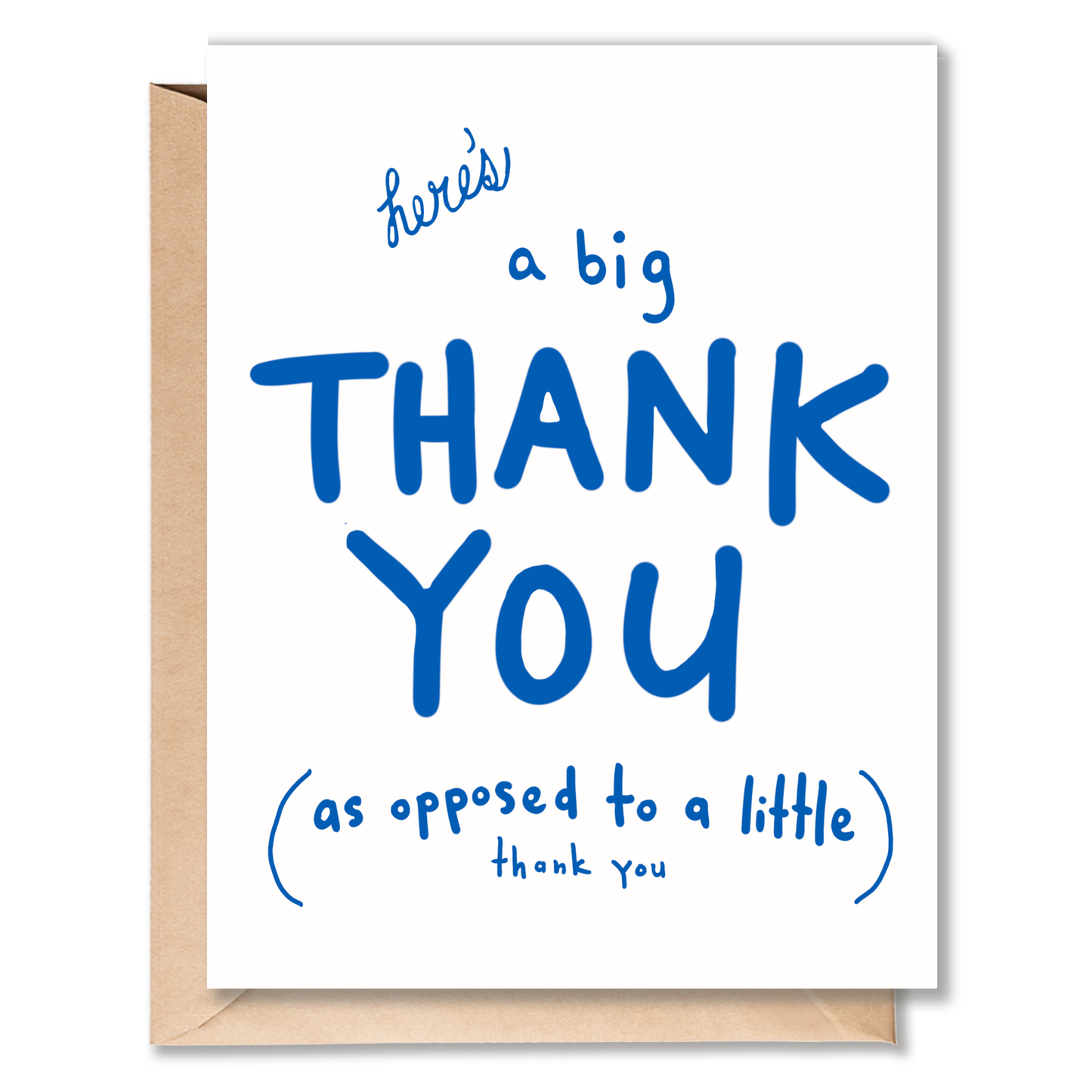 A BIG THANK YOU CARD