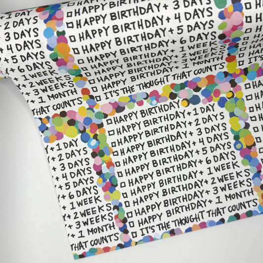 Confetti Birthday Wrapping Paper