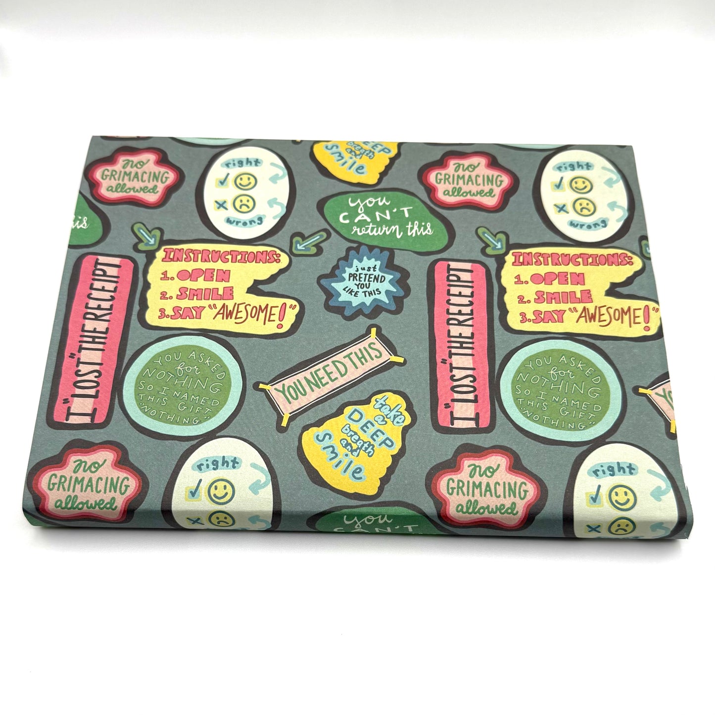 NO RETURN ALLOWED WRAPPING PAPER