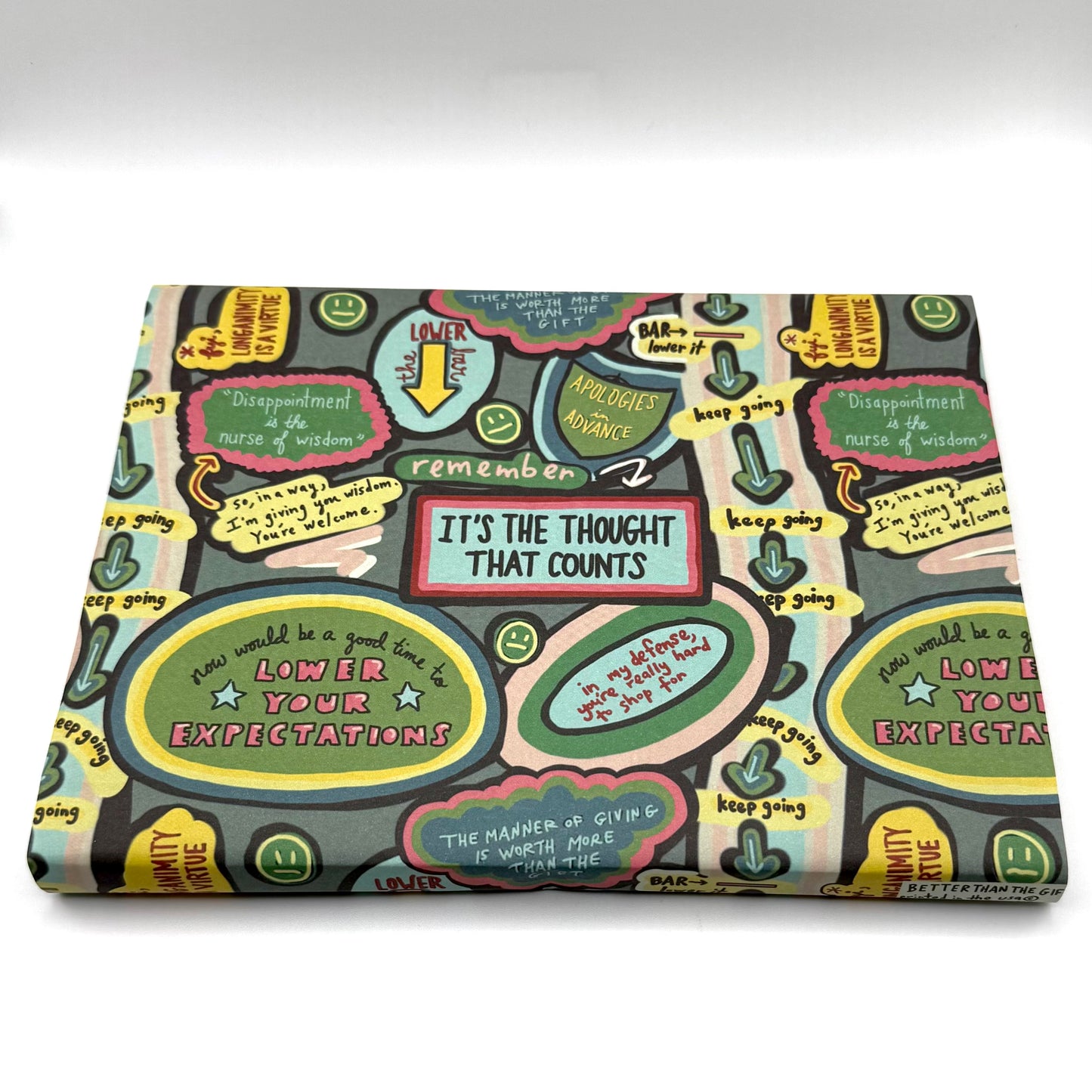 LOWER YOUR EXPECTATIONS WRAPPING PAPER