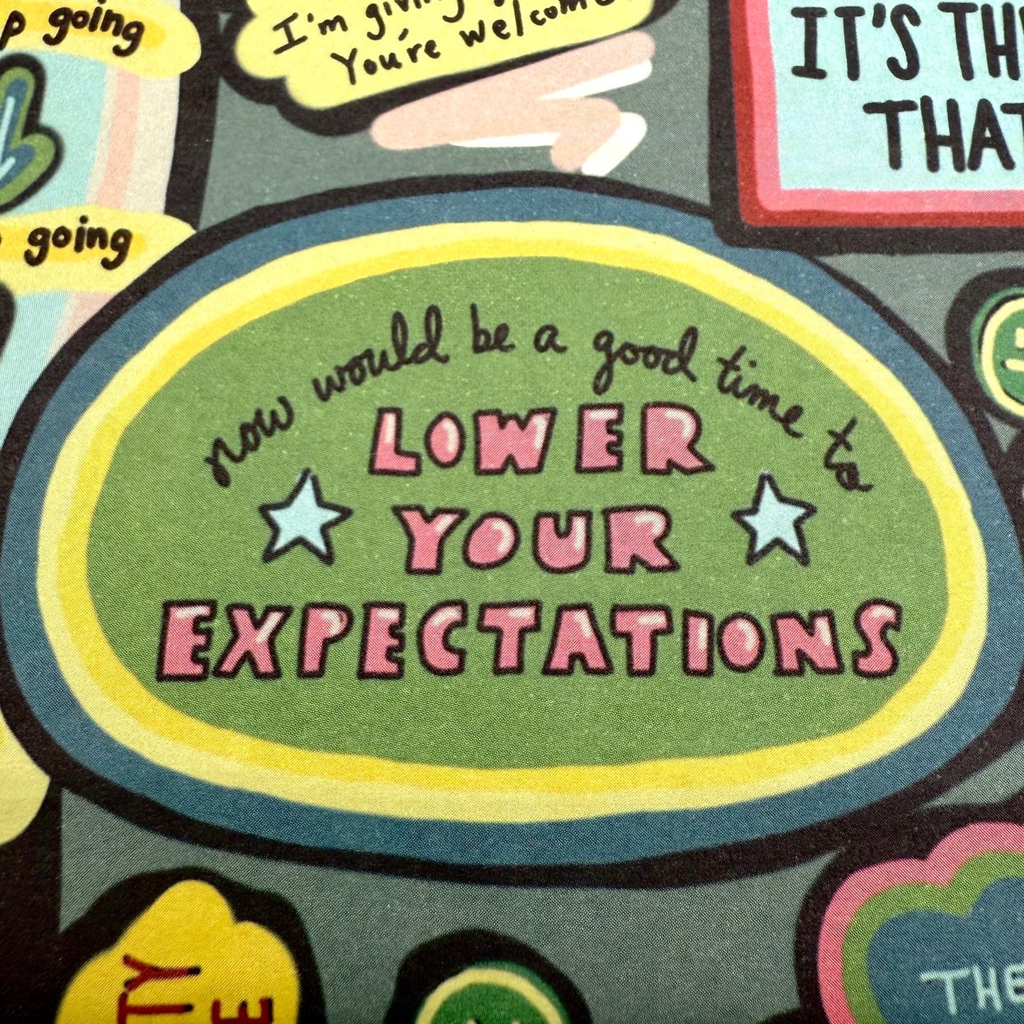LOWER YOUR EXPECTATIONS WRAPPING PAPER