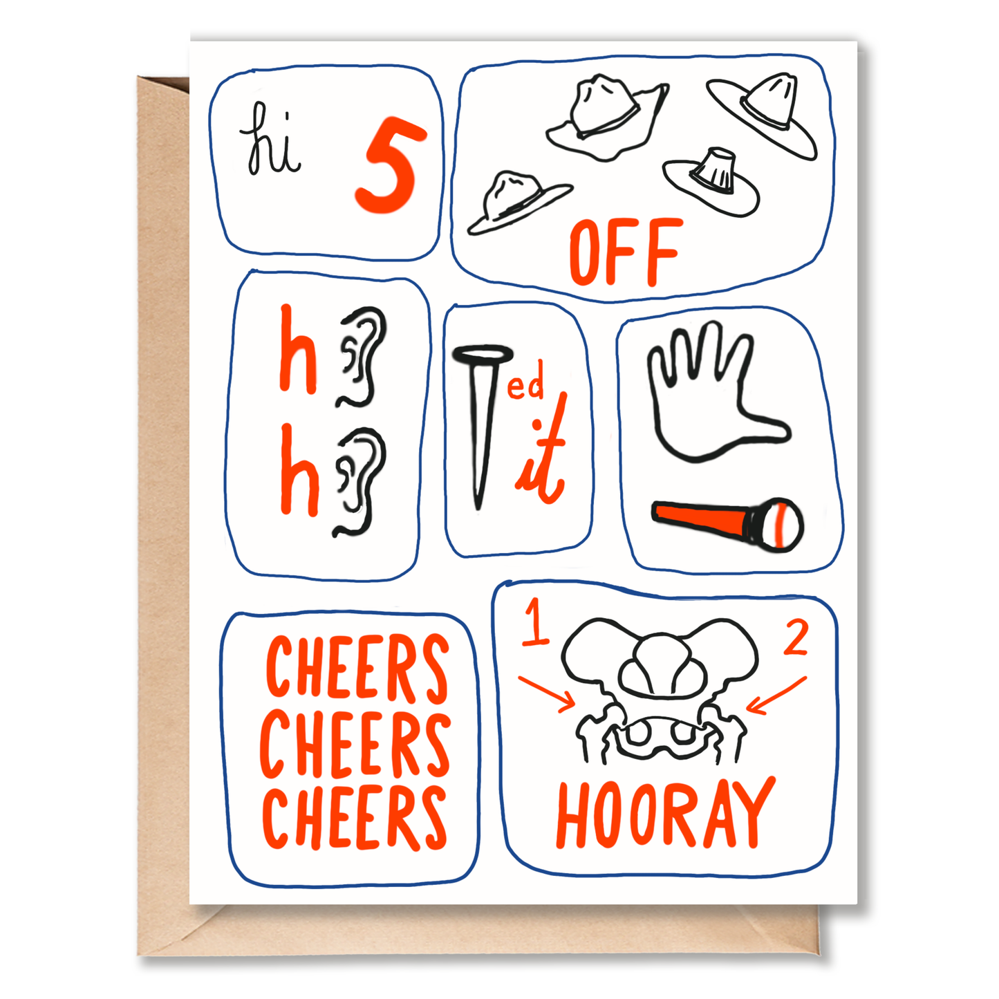 THREE CHEERS CARD
