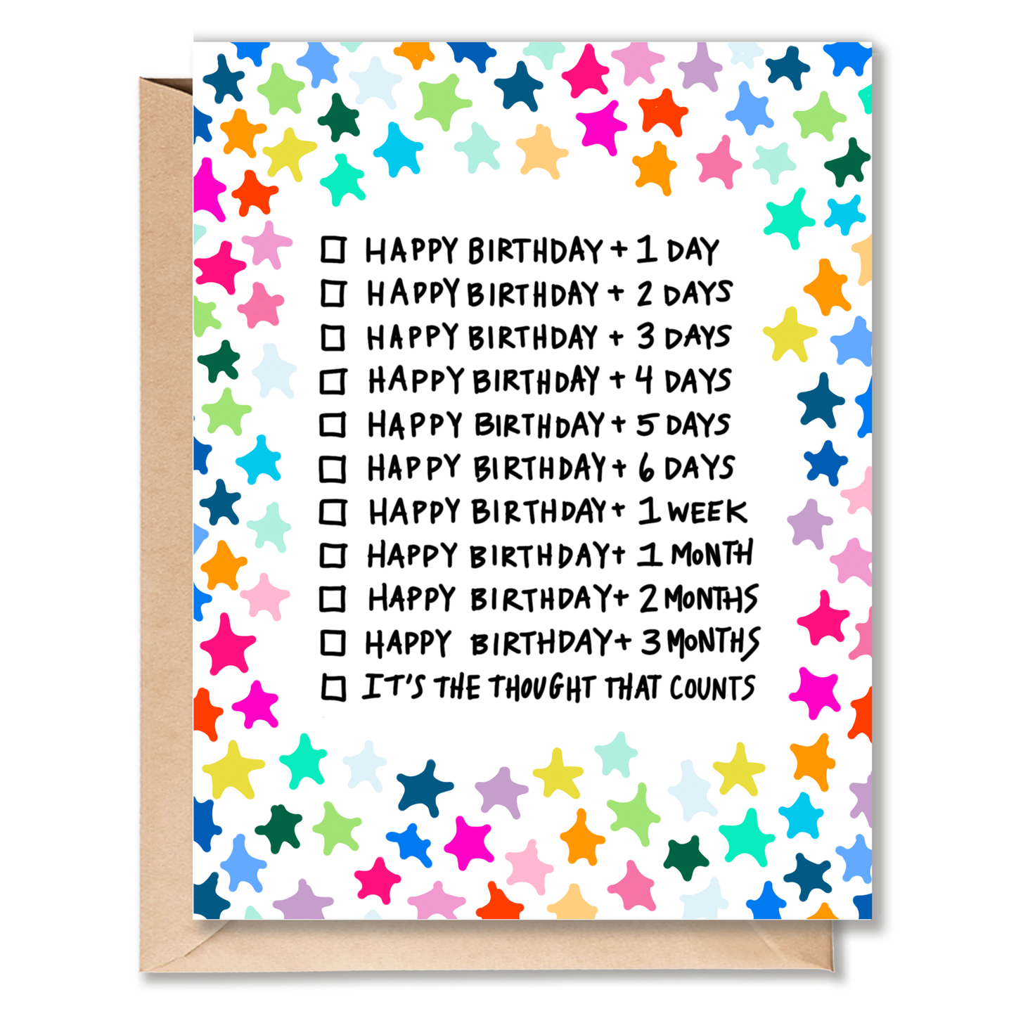 BELATED BIRTHDAY CARD