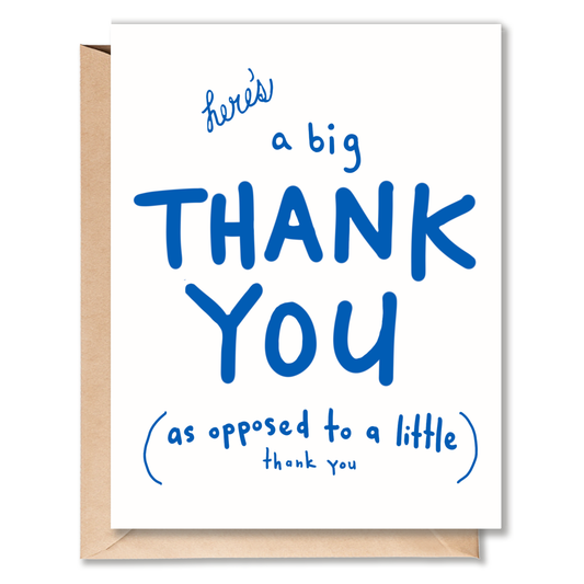 A BIG THANK YOU CARD