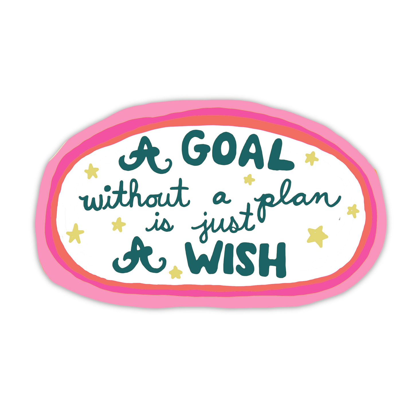 A GOAL WITHOUT A PLAN IS JUST A WISH STICKER