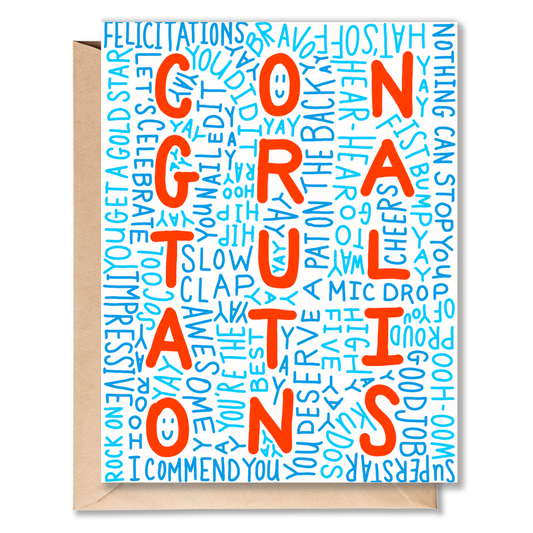 A BIG CONGRATULATIONS CARD