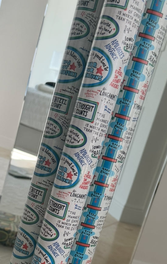 LOWER YOUR EXPECTATIONS WRAPPING PAPER
