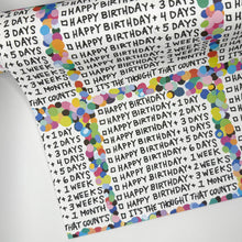 Load image into Gallery viewer, CONFETTI BIRTHDAY WRAPPING PAPER
