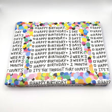 Load image into Gallery viewer, CONFETTI BIRTHDAY WRAPPING PAPER
