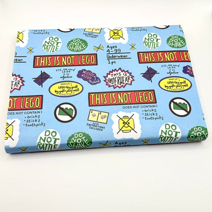 NO LEGO HERE WRAPPING PAPER