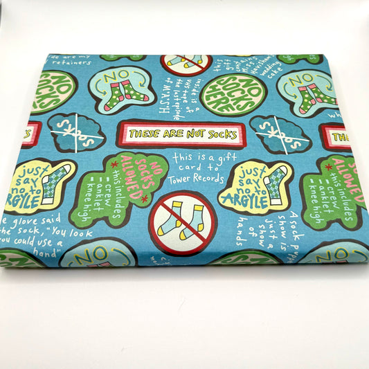THESE ARE NOT SOCKS WRAPPING PAPER