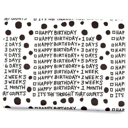 BELATED BIRTHDAY WRAPPING PAPER
