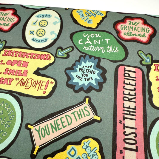 No Return Allowed Wrapping Paper