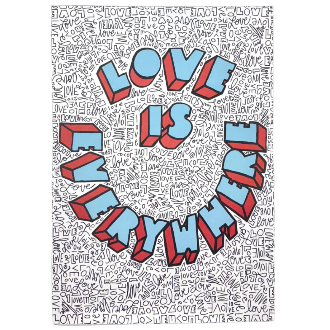 LOVE IS EVERYWHERE POSTER/WRAPPING PAPER