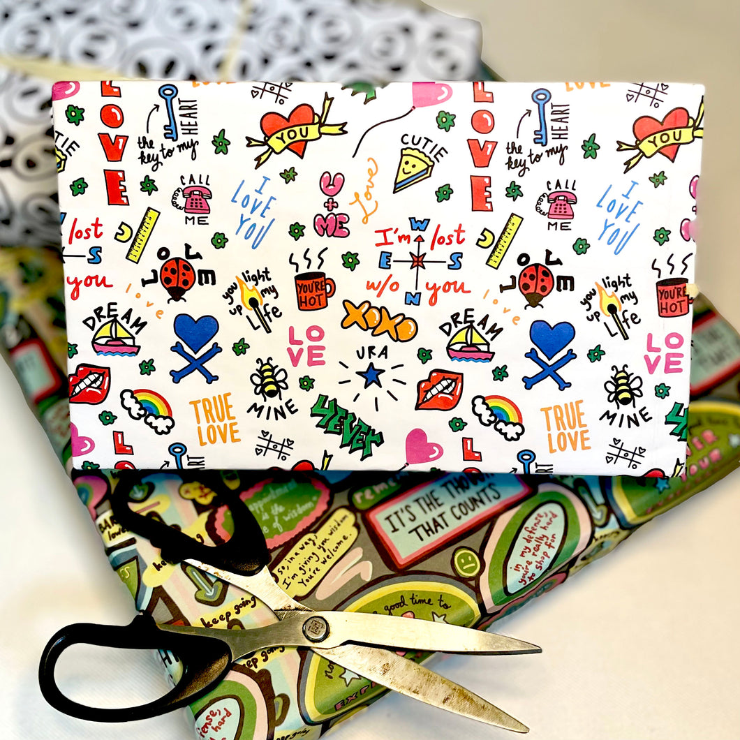 Love Graffiti Gift Wrap