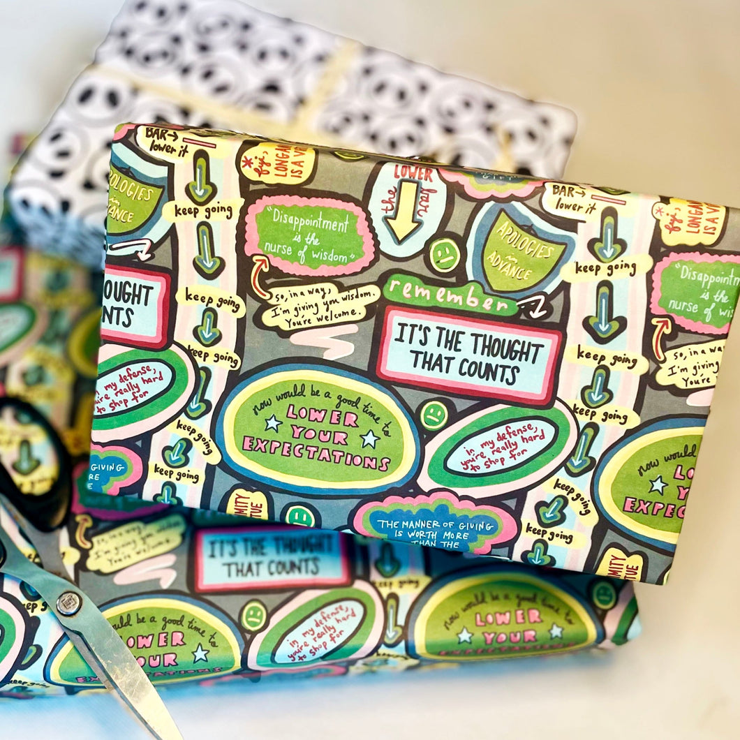 Lower Your Expectations Gift Wrap