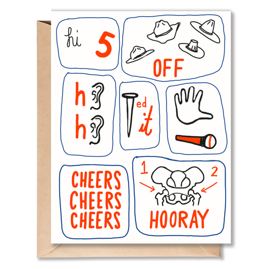 THREE CHEERS CARD