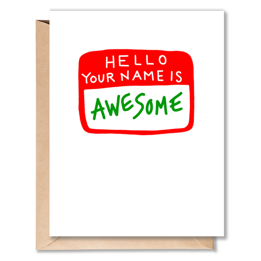 YOU ARE AWESOME CARD