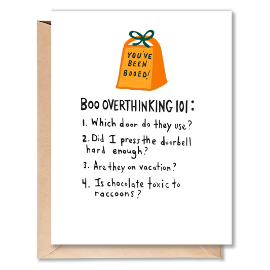 BOO OVERTHINKING 101 CARD