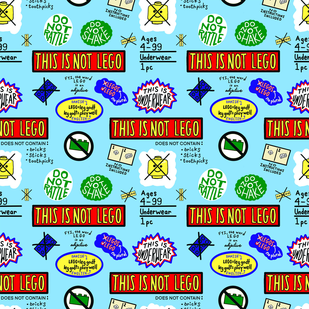 NO LEGO HERE WRAPPING PAPER – Better Than The Gift